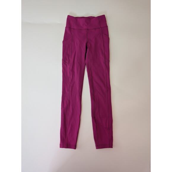 Lululemon Women Wunder Train High Rise Tight 25" Womens Size 2 Ripened Raspberry - Picture 3 of 13